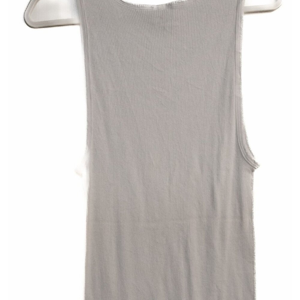 Vop Mens White Basic Tank Top Solid Round Neck Sl… - image 7
